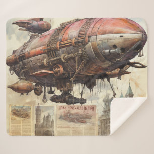 Vintag Steampunk Zeppelin (9) Sherpadecke