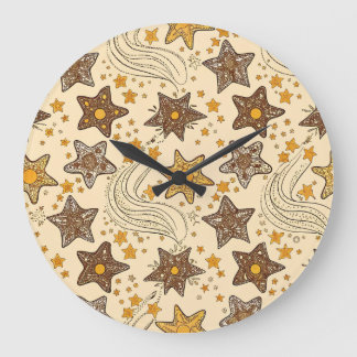 Vintag-Sterne-Musteruhr Große Wanduhr