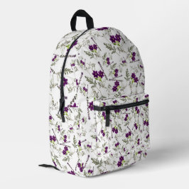 Vintag Stilvoll Elegante Wildblume Bedruckter Rucksack