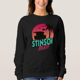 Vintag Stinson Beach California Palmen Ca Ret Sweatshirt