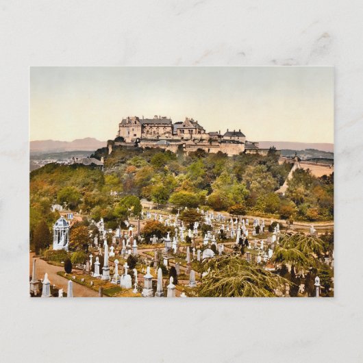 Vintag Stirling Castle Scotland Postkarte (Vorderseite)