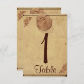 Vintag Stone Barn Posh Wedding Tischnummer (Vorne/Hinten)