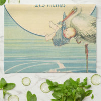Vintag Stork Baby Boy Blanket, Willkommen in der W