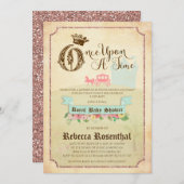 "Vintag Storybook" Babydusche Einladung 12x18 (Vorne/Hinten)