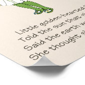 Vintag Storybook Blume Children DAISY Poster (Ecke)