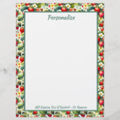 Vintag Strawberry Daisy Blume Florenz (Vorderseite)