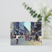 Vintag Street 1971 Postkarte (Stehend Vorderseite)