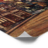 Vintag Street Scene Rouen France Mittelalter Poster (Ecke)