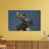 Vintag Street Sign Leinwanddruck (Insitu (Wohnzimmer))