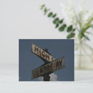 Vintag Street Sign Postkarte