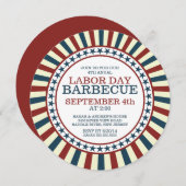 Vintag Strip Summer Barbecue Party Einladung (Vorne/Hinten)