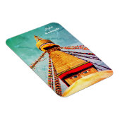 Vintag Stupa - Boudhanath, Kathmandu, Nepal Magnet (Rechte Seite)
