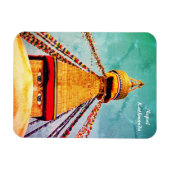 Vintag Stupa - Boudhanath, Kathmandu, Nepal Magnet (Horizontal)