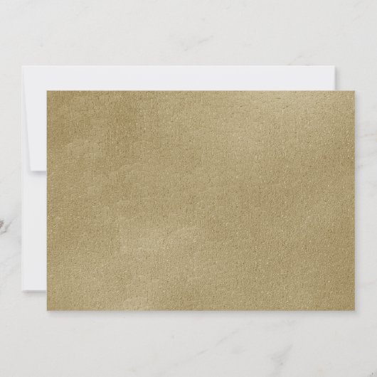 Vintag Style 50th Anniversary Einladung (Rückseite)