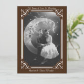 Vintag Style 60th Anniversary Celebration Einladung (Stehend Vorderseite)