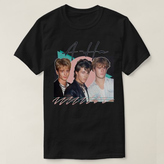 Vintag Style 80er AHa Design 1 T-Shirt (Design vorne)