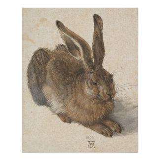 Vintag-Style Albrecht Dürer - Hare Acrylic Poster