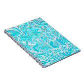 Vintag Style Aqua Turquoise SpiralNotebook Notizblock (Rechte Seite)