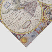 Vintag Style Atlas Maps Seidenpapier (Ausschnitt)