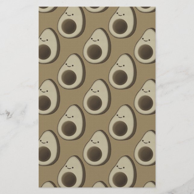 Vintag Style Avocado Pattern (Vorderseite)