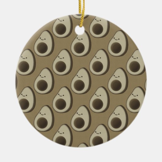 Vintag Style Avocado Pattern Keramikornament (Vorne)