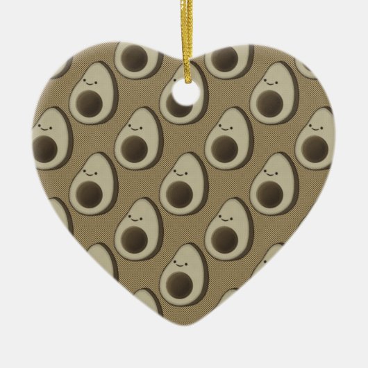 Vintag Style Avocado Pattern Keramikornament (Vorne)