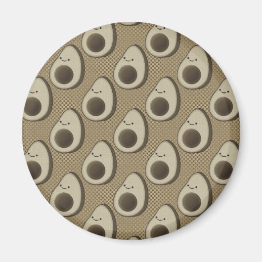 Vintag Style Avocado Pattern Magnet (Vorne)