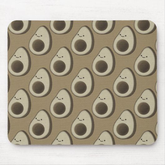 Vintag Style Avocado Pattern Mousepad (Vorne)