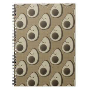Vintag Style Avocado Pattern Notizblock