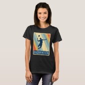 Vintag Style Badminton T Shirt (Vorne ganz)