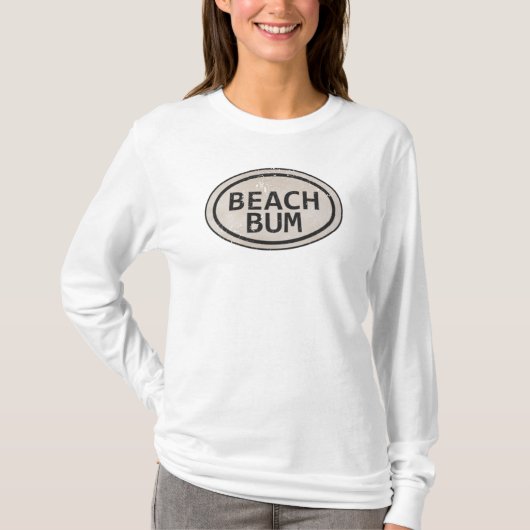Vintag Style Beach Bum Beach Tag Shirt (Vorderseite)