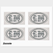 Vintag Style Beach Cape May NJ Tag Stickers (Blatt)