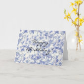 Vintag Style Blätter Muster Geburtstagskarte Karte (Gelbe Blume)