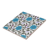Vintag Style Blue China Poppy Blumenmuster Fliese (Seite)