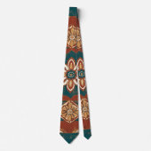 Vintag Style Boho Pattern Neck Tie for Men Krawatte (Vorderseite)