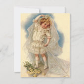 Vintag Style Bridal Dusche Einladung Ankündigung (Vorderseite)