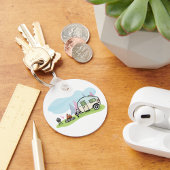 Vintag Style Camper Schlüsselanhänger