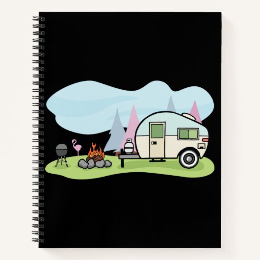 Vintag Style Camper SpiralNotebook Notizbuch (Vorderseite)