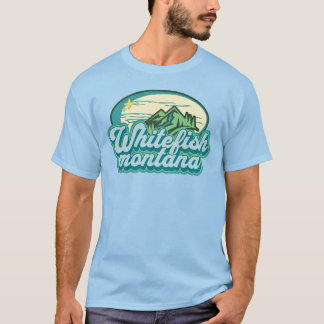 Vintag Style Classic Whitefish Montana MT T-Shirt