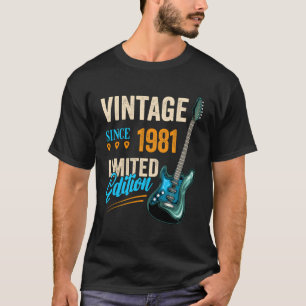 Vintag Style Electric Gitarre Geburtstagskleidung T-Shirt