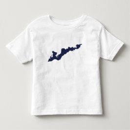 Vintag-Style Fishers Island Logo-Shirt - Blau Kleinkind T-shirt