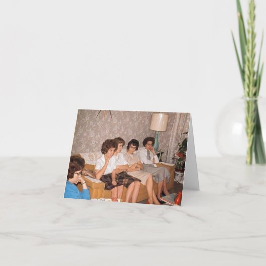 Vintag-Style "Fun in the 1960s" Note Card (Vorderseite)