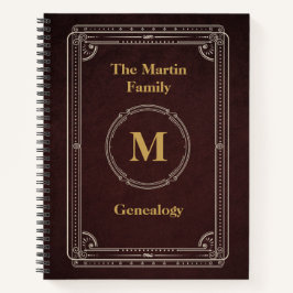 Vintag Style Genealogy Herkunft Journal Notizblock