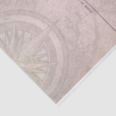 Vintag Style Globe Map und Compass Seidenpapier (Ausschnitt)