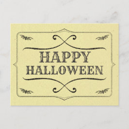 Vintag Style Happy Halloween Postkarte