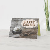 Vintag Style Happy Osterkarte Dankeskarte (Vorderseite)