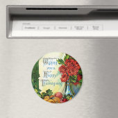 Vintag Style Happy Thanksgiving Magnet (In Situ (Geschirrspüler))