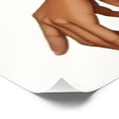 Vintag Style Hawaii Travel Honolulu Hula Girl Fotodruck (Ecke)