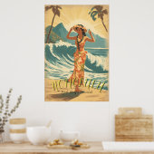 Vintag Style Hawaii Travel Poster (Küche)