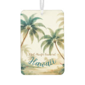 Vintag Style Hawaiian Travel Honolulu Autolufterfrischer (Rückseite)